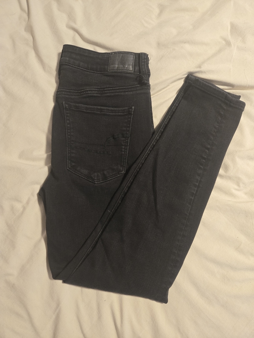 American Eagle Black Skinny Jeans Size 8 Short Next Level Stretch